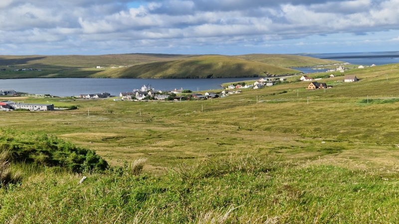 View from Island of Yell